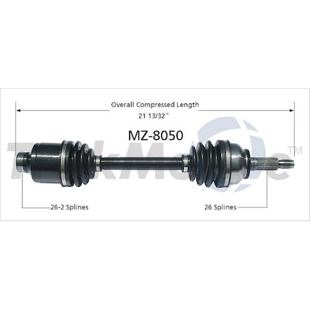 Cv Axle Shaft,Mz-8050